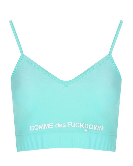 Comme Des Fuckdown Топ с логотипом