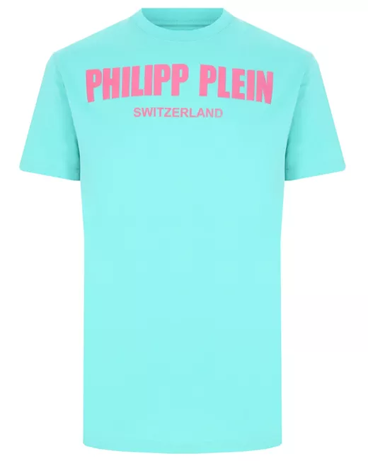 Philipp Plein Футболка хлопковая с принтом