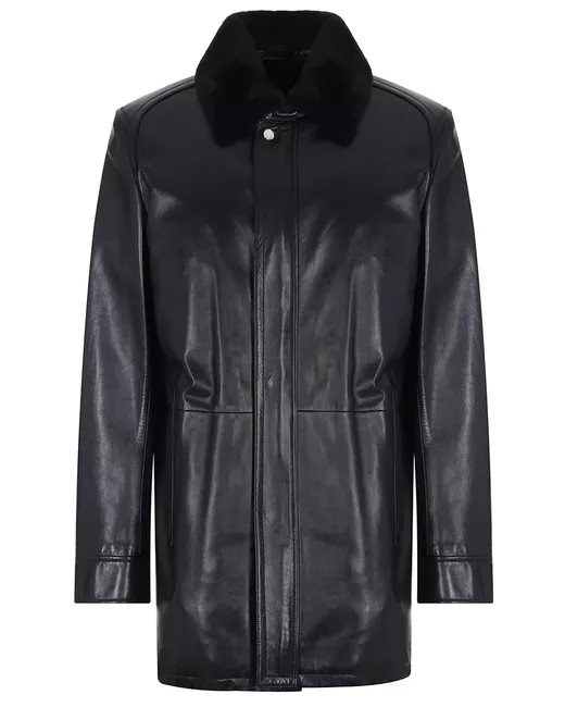 Massimo Sforza Куртка кожаная с мехом бобра