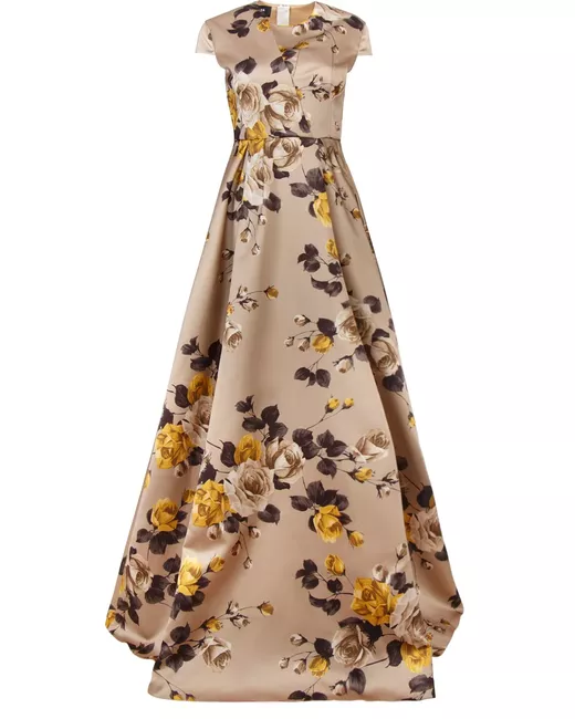 Rochas Платье с цветочным принтом
