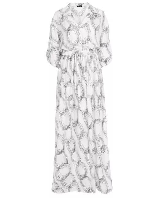 Kiton Платье шелковое с принтом