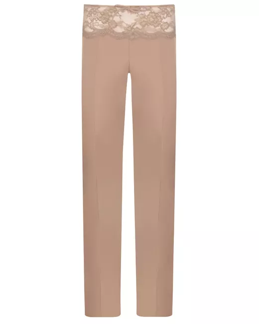 Blumarine Брюки с кружевом