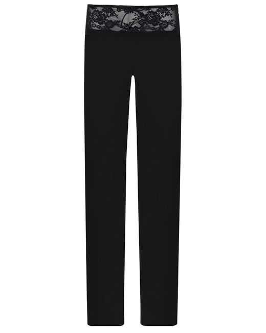 Blumarine Брюки с кружевом