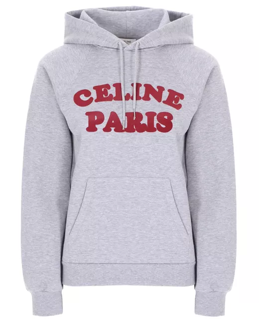 Céline Худи хлопковое с принтом