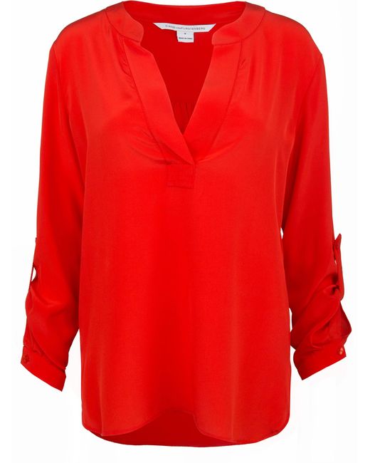 Diane Von Furstenberg Шелковая блуза