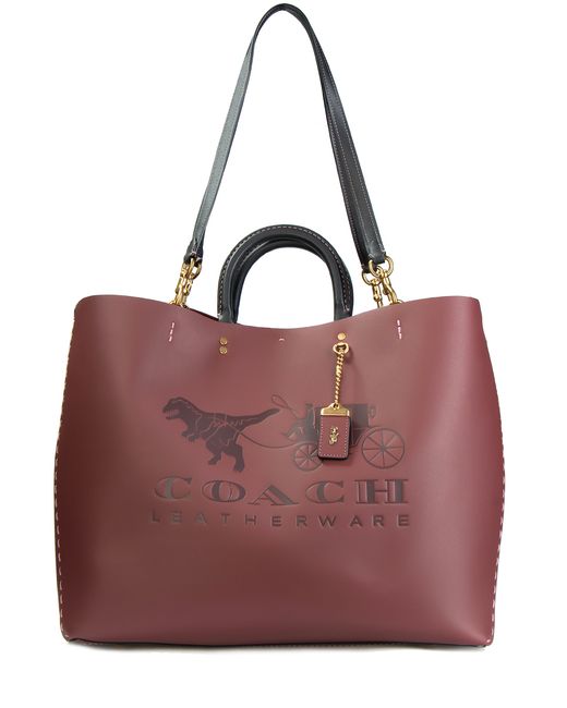 COACH Кожаная сумка с декором