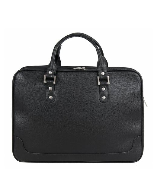 Alliance Портфель-сумка 38х27х10 см 2 отделения на молнии искусственная кожа черный 8-100