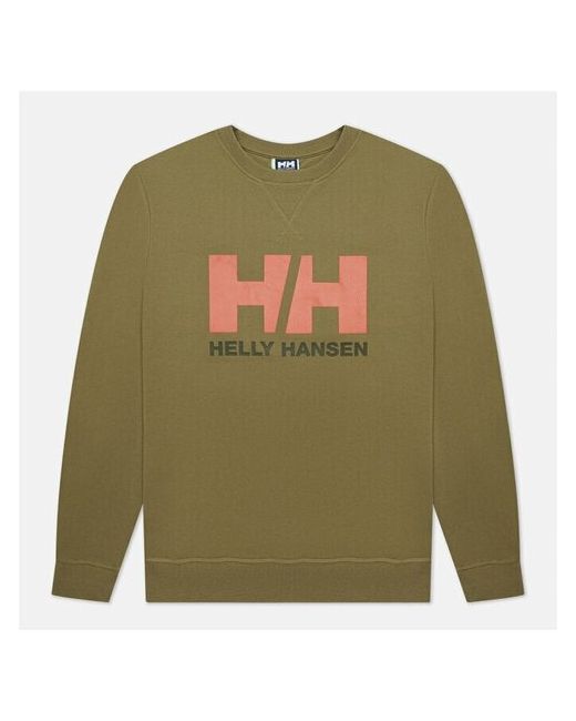 Helly Hansen толстовка HH Logo Crew оливковый Размер S