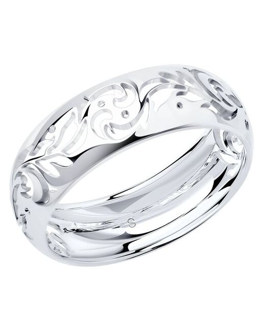 Sokolov Резное кольцо из серебра 94011176 размер 15.5