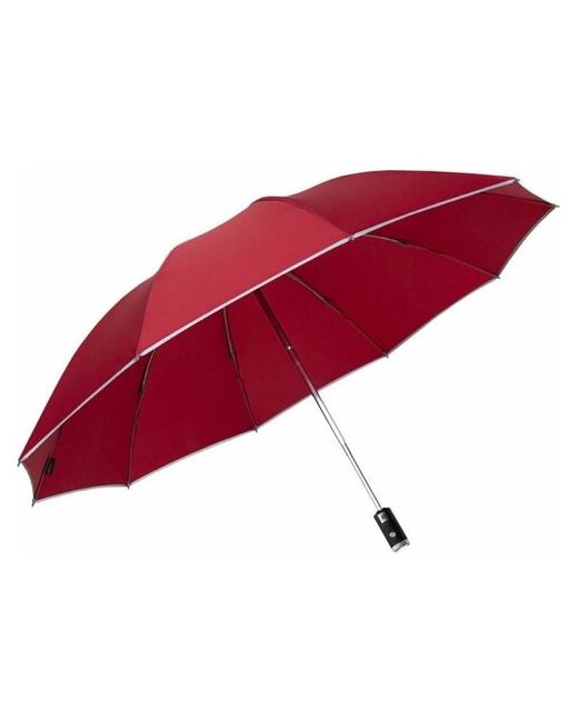Zuodu Зонт автоматический с фонариком Reverse Folding Umbrella красный