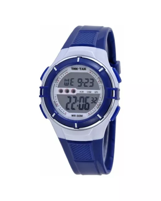 Тик-Так Наручные электронные часы Н449 WR50 голубые