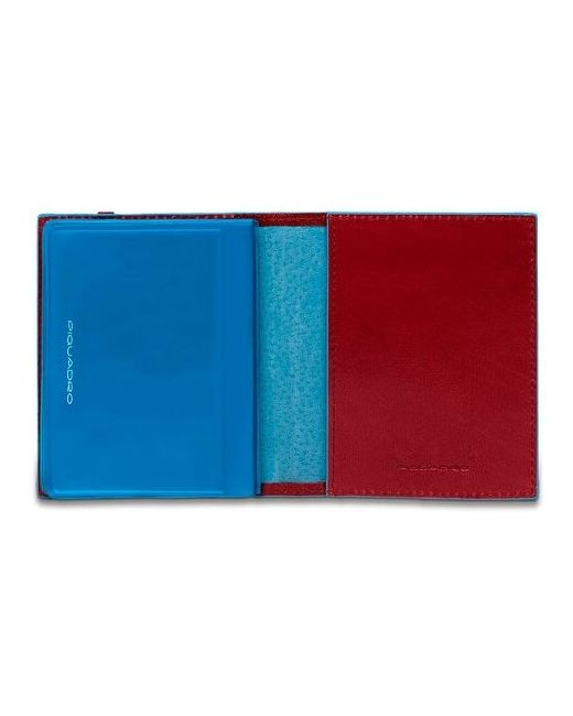 Piquadro чехол для кредитных/визитных карт blue square красный 88x105x12 см