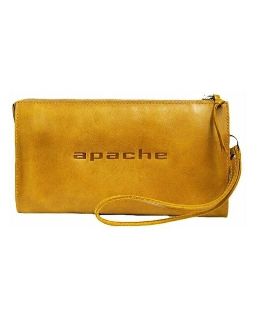 Apache,Apache Клатч портмоне кожаное БМ-А дымчато-черное Apache