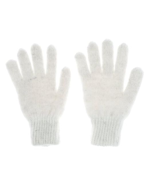 Снежно Перчатки из натуральной козьей шерсти перчатки 100 козьего пуха однотонные шерстяные белый цвет 6-8 размер