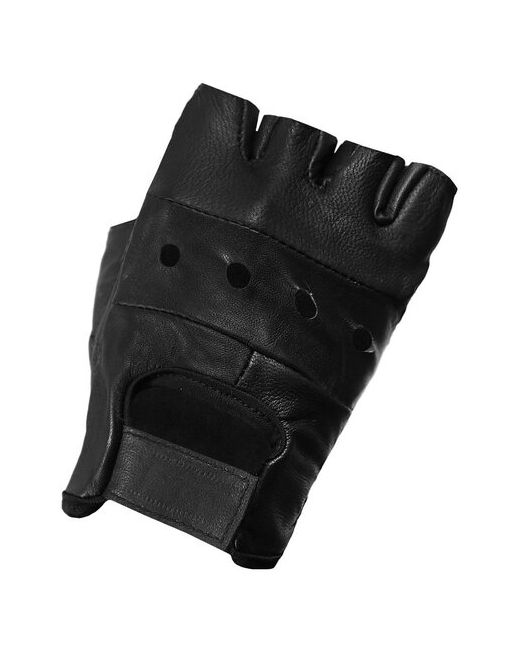 RockMerch Перчатки кожаные с обрезанными пальцами 049 р-р. XL