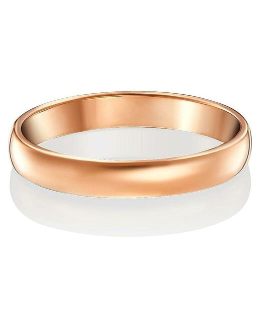 Платина Обручальное кольцо из красного золота без камней 01-2426-00-000-1110-11