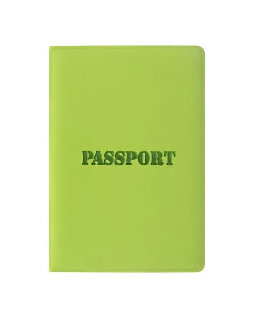Staff Обложка для паспорта мягкий полиуретан тиснение Паспорт салатовая 5шт. 237607