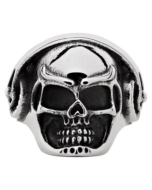 Zippo Кольцо серебристое в форме черепа нержавеющая сталь диаметр 223 мм