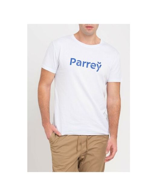 Parrey Белая футболка принт размер XL