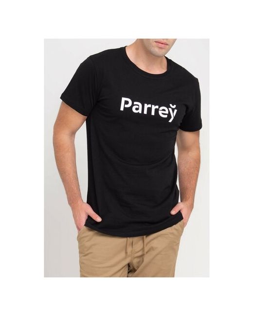 Parrey Черная футболка принт размер S