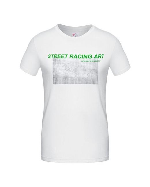 CoolColor Футболка Street Racing Art белая размер XXL