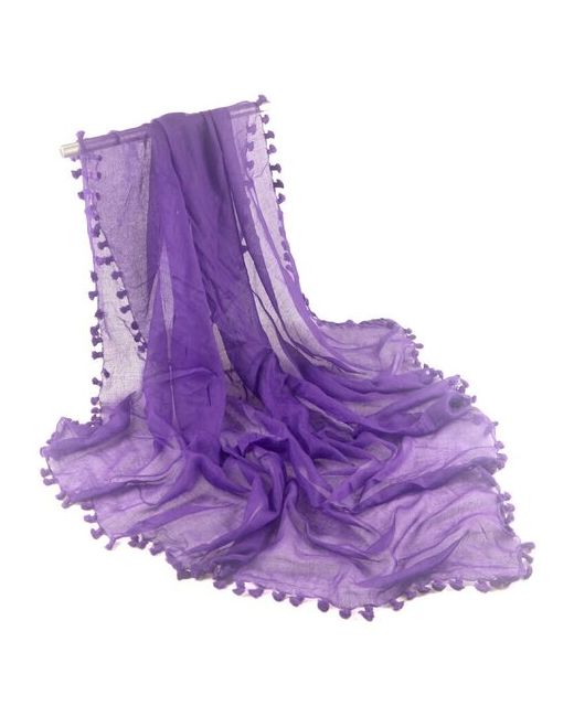 Shangenxi Платок с кисточками фиолетовый