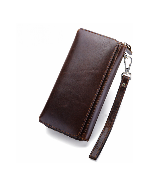 MyPads Кожаный портмоне клатч Premium M-9376 из качественной импортной натуральной кожи на молнии