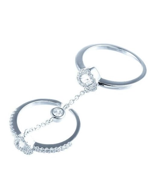 Jv Серебряное кольцо с кубическим цирконием MLH0043AKO001WG размер 16.75