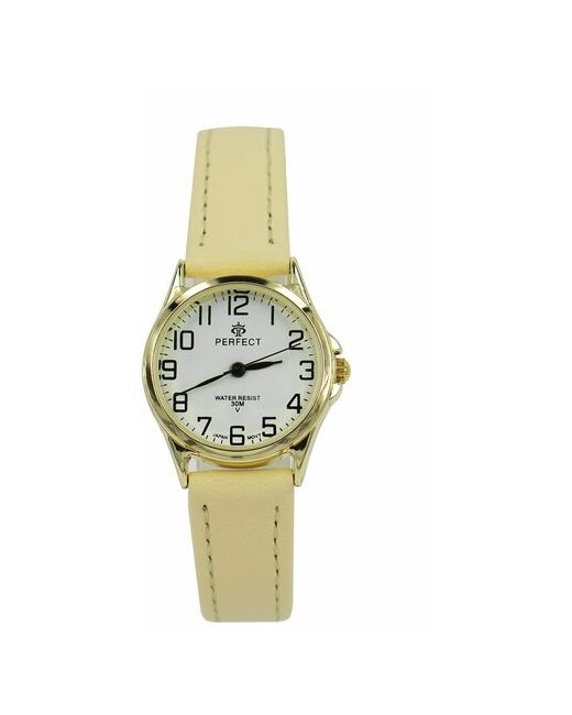 Perfect часы наручные кварцевые на батарейке металлический корпус кожаный ремень браслет с японским механизмом LX017-098-2
