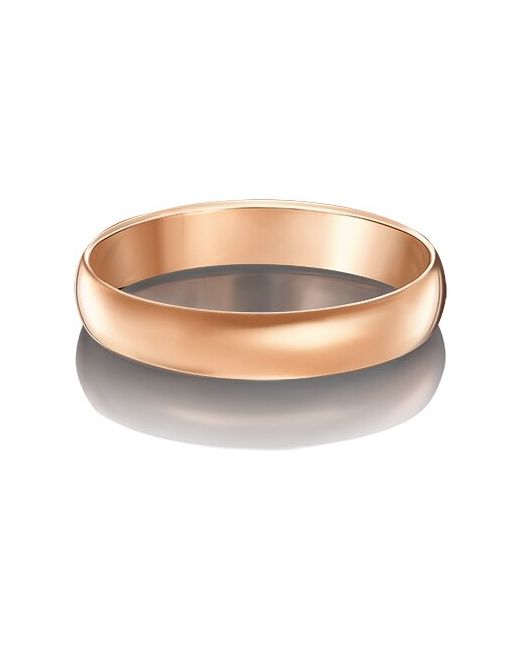 Платина Обручальное кольцо из красного золота без камней 01-3921-00-000-1110-11