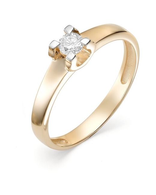 Алькор Золотое кольцо с бриллиантами 12251-100