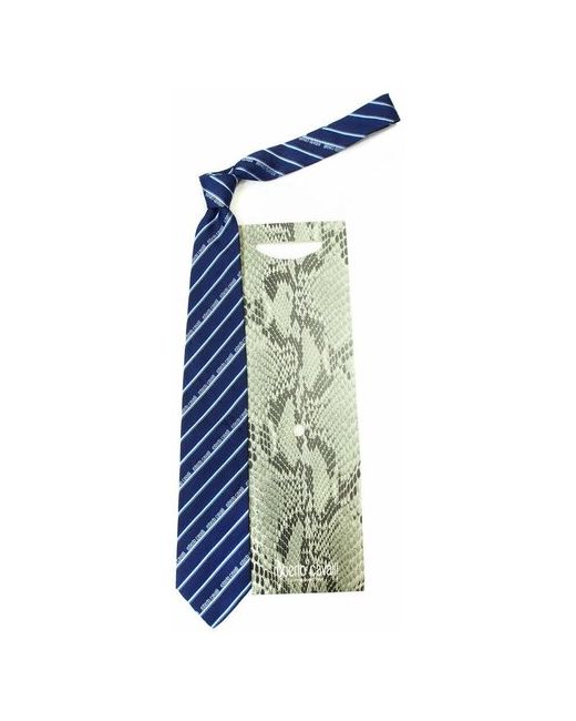 Roberto Cavalli Брендовый галстук в контрастную стильную полоску 824182