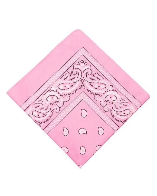 Baziator Бандана платок в стиле hip-hop универсальная косынка повязка для волос на голову розовая