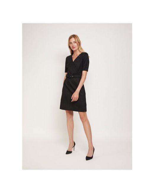 Zolla Короткое платье из замшевого материала Черный размер S