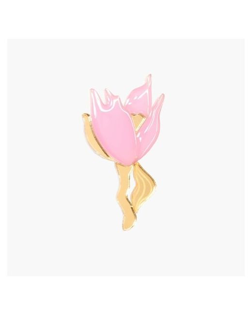 Orgalica Брошь тюльпан Pink tulip brooch