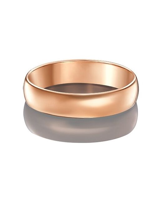 Платина Обручальное кольцо из красного золота без камней 01-2912-00-000-1110-11