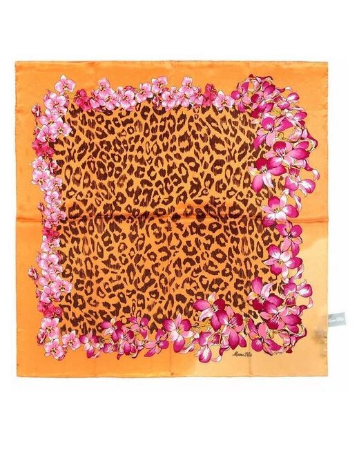 Marina D`este Нежный оранжево-персиковый платок цветами Marina Deste 812775