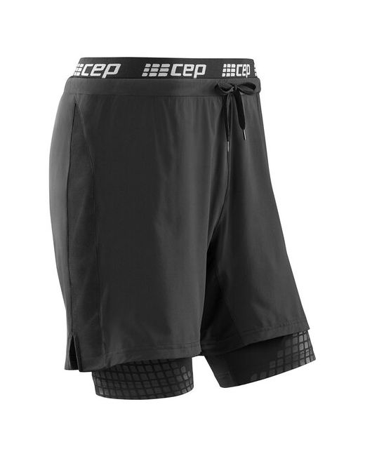 CEP (Medi) Функциональные шорты CEP 2 в 1 для бега C48M Medi XL Черный