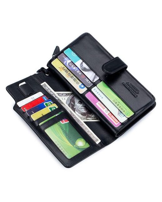 MyPads кошелек-портмоне Premium M-028 черный из качественной импортной натуральной кожи быка