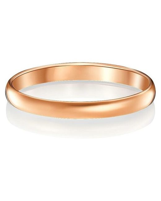 Платина Обручальное кольцо из красного золота без камней 01-3915-00-000-1110-11