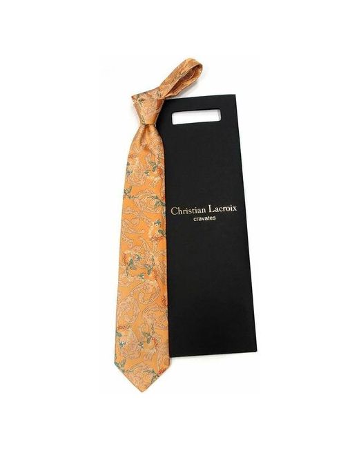 Christian Lacroix Нежно-персикового цвета галстук с абстрактным рисунком 820192