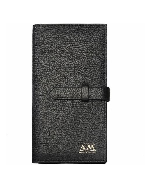 A&M Кошелек в фирменной подарочной коробке 100 натуральная кожа 10268-black