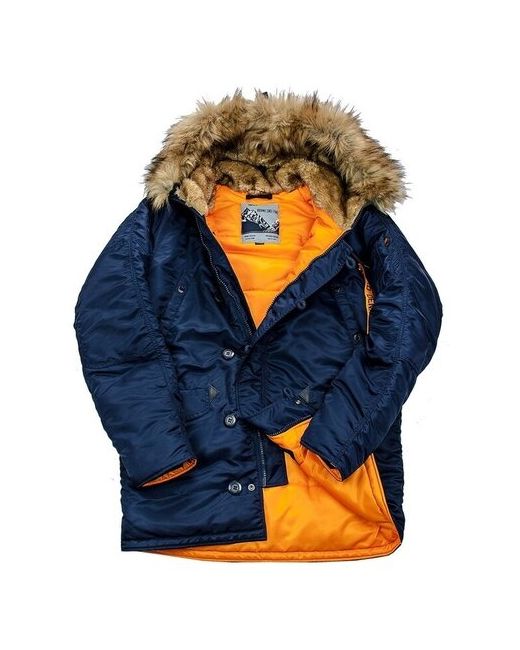 Nord Denali Куртка аляска с натуральным мехом Husky rep. blue/orange L 50