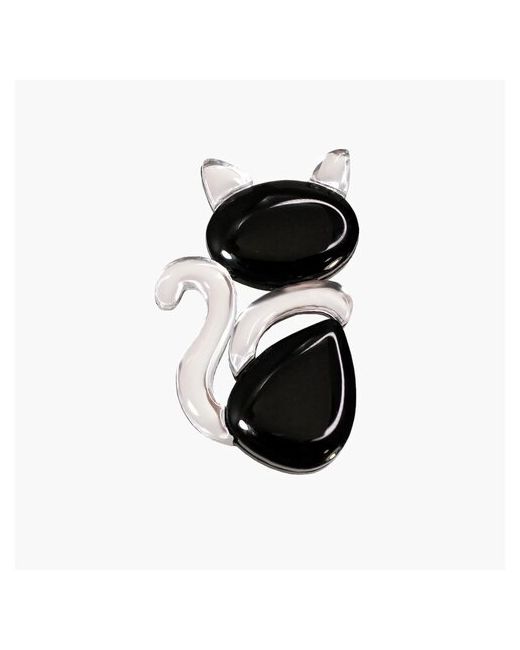Orgalica Брошь Черная Кошка/Black Cat brooch black