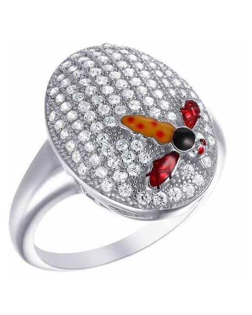 Джей ВИ Кольца Серебряное кольцо с кубическим цирконием эмалью