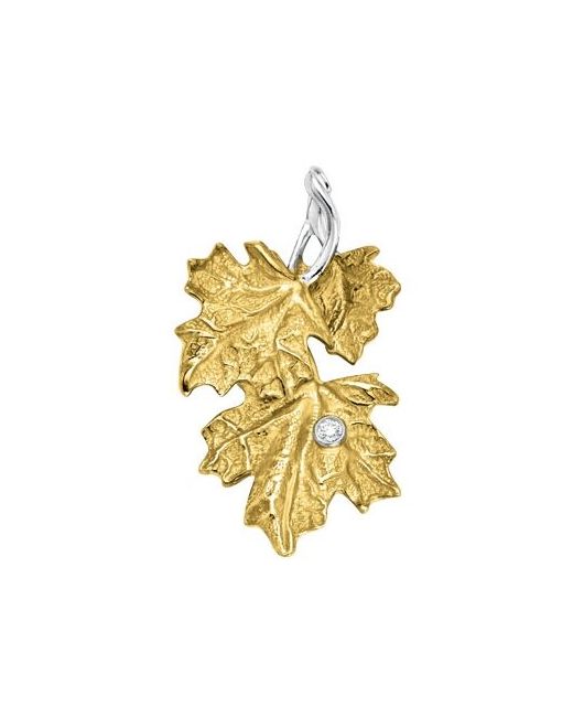 Альдзена Кулоны Подвеска из золота Кленовые листья