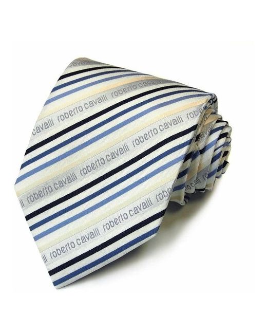 Roberto Cavalli Полосатый бело галстук 824587
