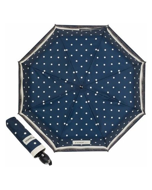 Gianfranco Ferre Складной синий зонт в горошек Ferre 6014-OC Pois Blue