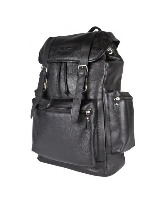 Carlo Gattini кожаный рюкзак Voltaggio black 3091-01