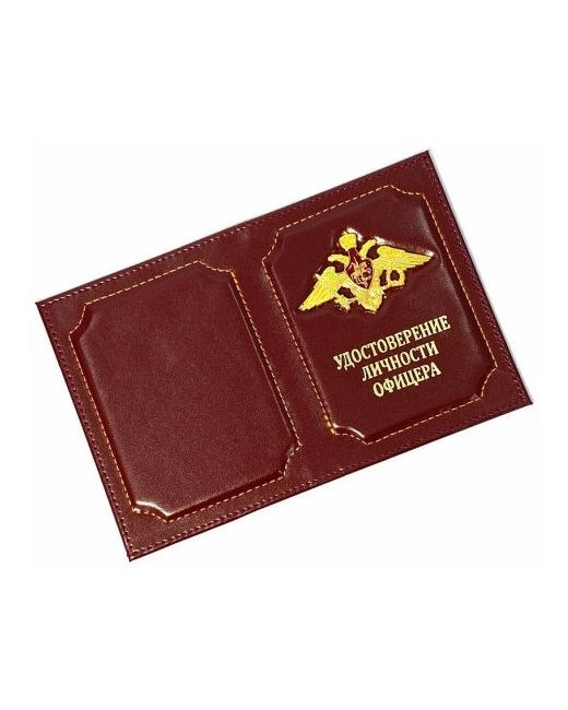 Weyal Обложка на удостоверение из натуральной кожи с металлическим гербом Удостоверение личности офицера
